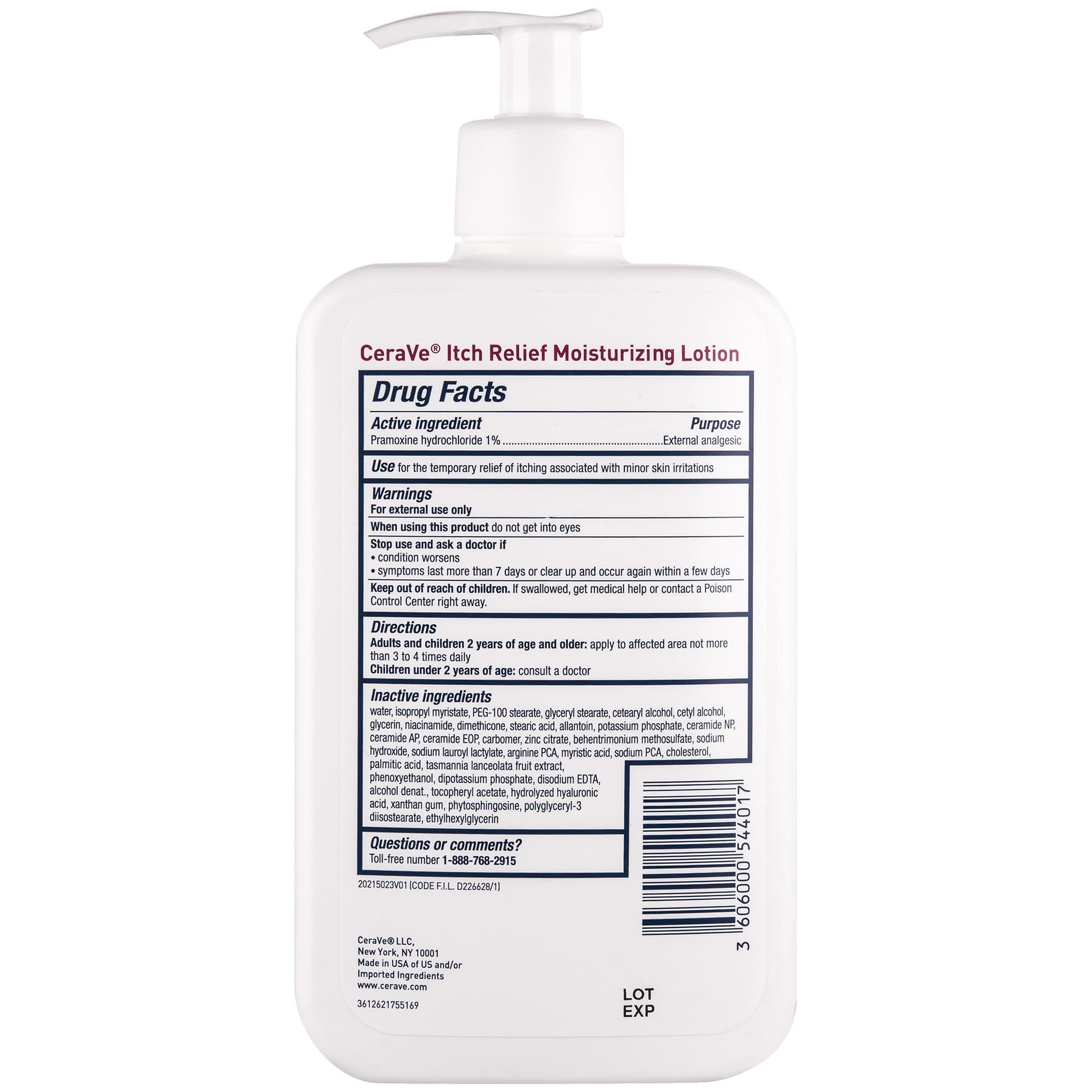 CeraVe Anti Itch Moisturizing Lotion with Pramoxine Hydrochloride, Relieves Itch with Minor Skin Irritations - Maple Wellness Supplements
