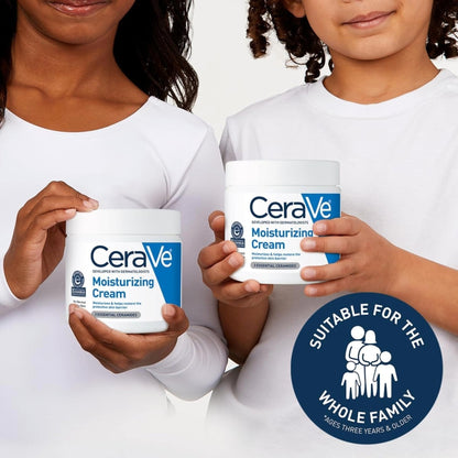 CeraVe Moisturizing Cream, Face Body Moisturizer, Normal to Dry Skin, 8 Fl Oz - Maple Wellness Supplements