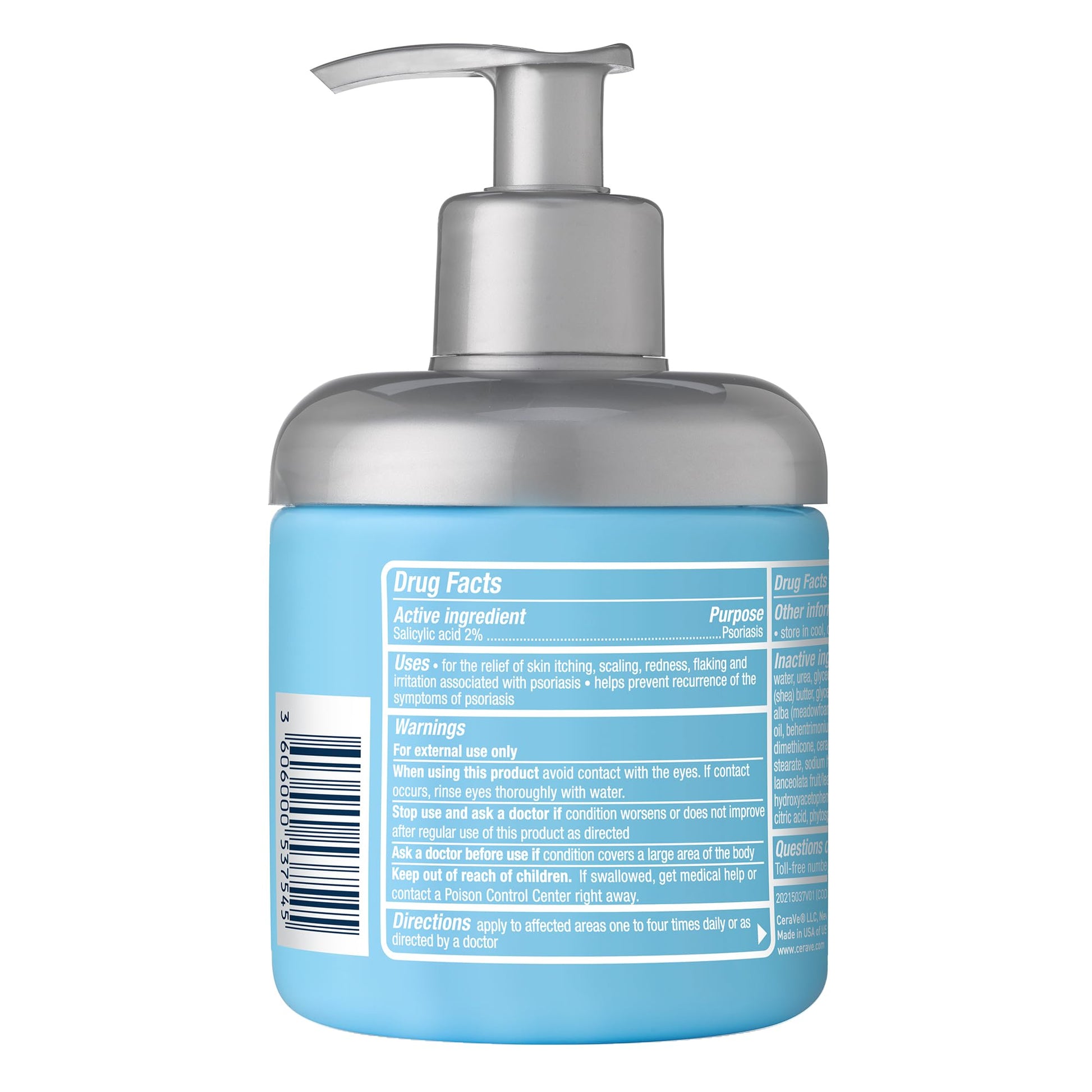 CeraVe Moisturizing Cream for Psoriasis Treatment, With Salicylic Acid for Dry Skin Itch Relief & Urea for Moisturizing - Maple Wellness Supplements