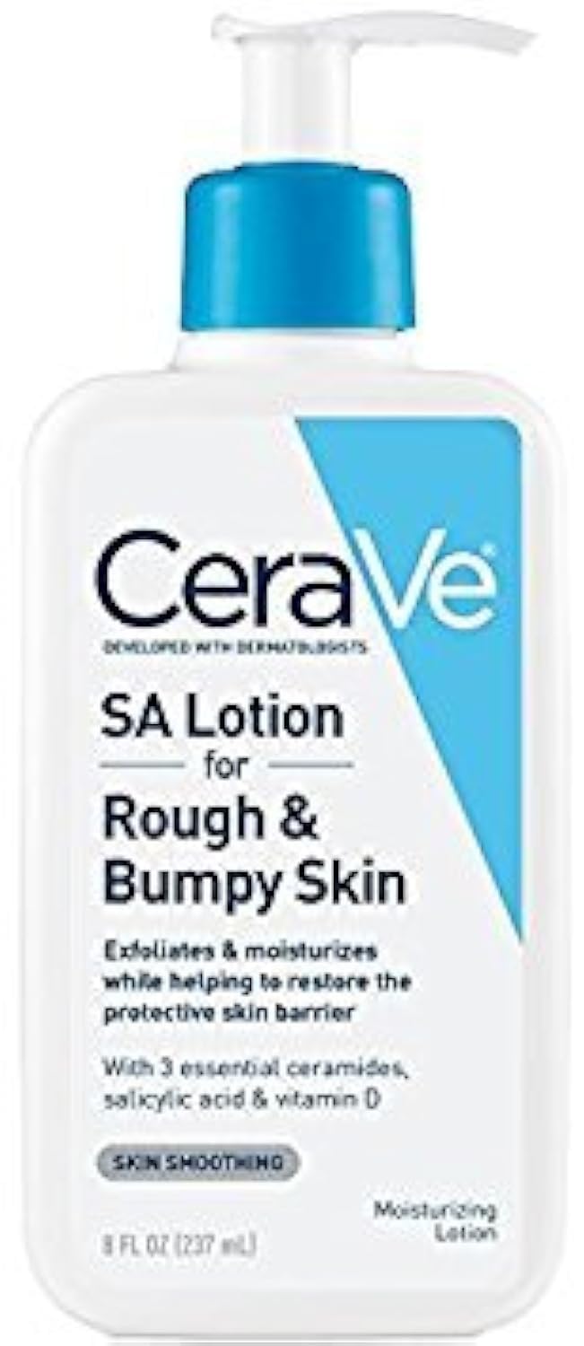 CeraVe SA Lotion for Rough & Bumpy Skin, Vitamin D, Hyaluronic Acid, Lactic Acid & Salicylic Acid Lotion - Maple Wellness Supplements
