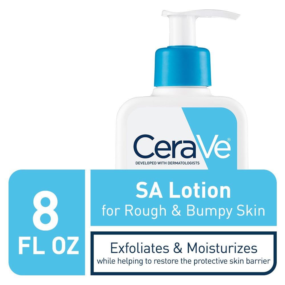 CeraVe SA Lotion for Rough & Bumpy Skin, Vitamin D, Hyaluronic Acid, Lactic Acid & Salicylic Acid Lotion - Maple Wellness Supplements