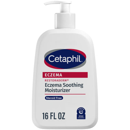 CETAPHIL ECZEMA RESTORADERM Soothing Moisturizer, For Eczema Prone Skin, 16 oz, Fewer Symptom Flare-Ups, 48 Hour Hydration, 1% Skin Protectant - Maple Wellness Supplements