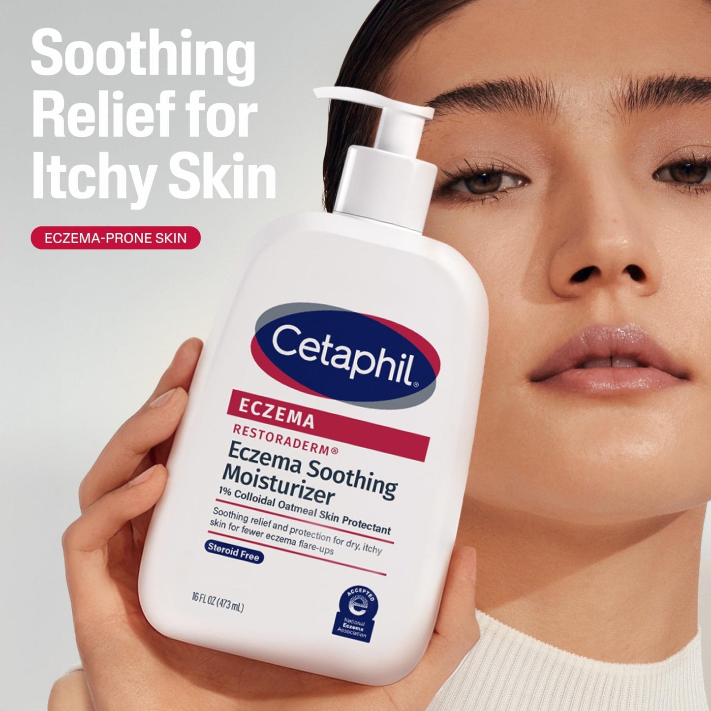CETAPHIL ECZEMA RESTORADERM Soothing Moisturizer, For Eczema Prone Skin, 16 oz, Fewer Symptom Flare-Ups, 48 Hour Hydration, 1% Skin Protectant - Maple Wellness Supplements