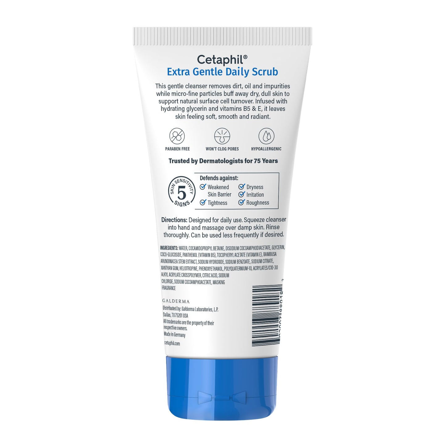 Cetaphil Exfoliating Face Wash, Extra Gentle Daily Face Scrub, Gently Exfoliates & Cleanses - Maple Wellness Supplements