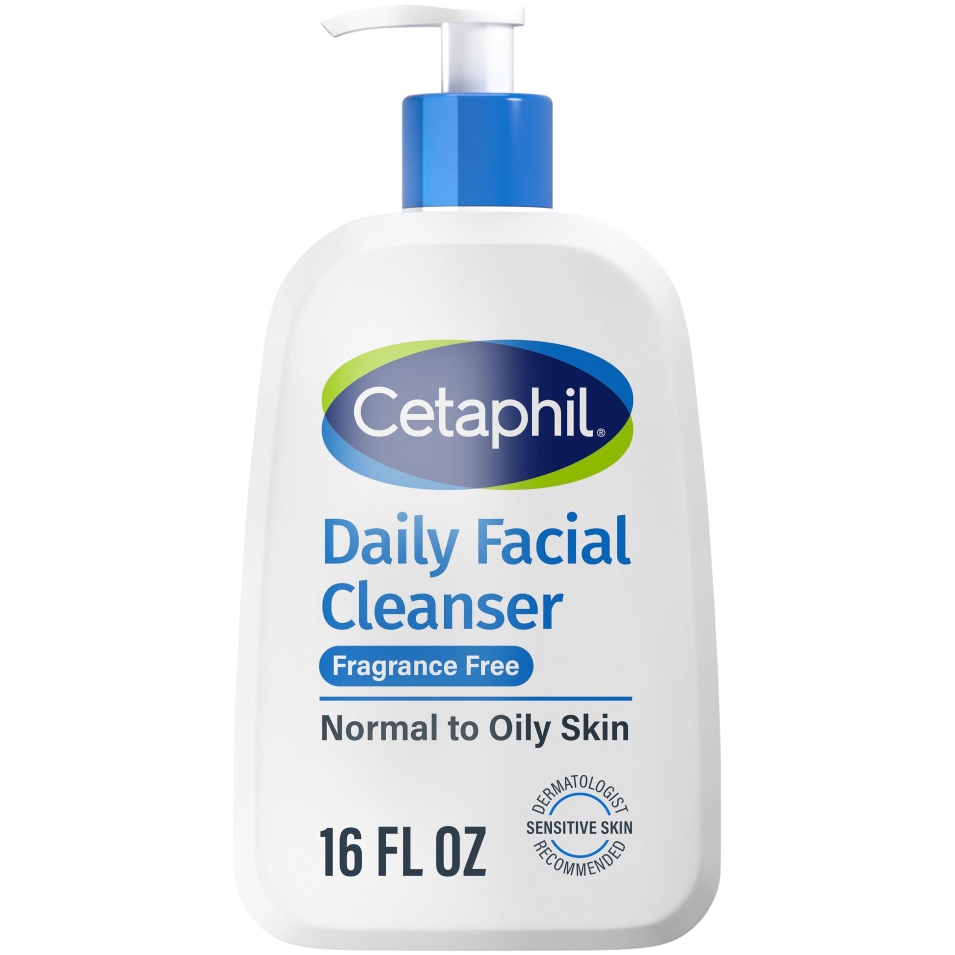 Cetaphil Face Wash, Daily Facial Cleanser for Sensitive, Combination to Oily Skin, 16 Oz, Fragrance Free - Maple Wellness Supplements