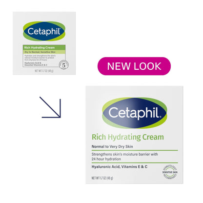 CETAPHIL Rich Hydrating Night Cream For Face, With Hyaluronic Acid, 1.7 oz, Moisturizing Cream For Dry To Very Dry Skin - Maple Wellness Supplements