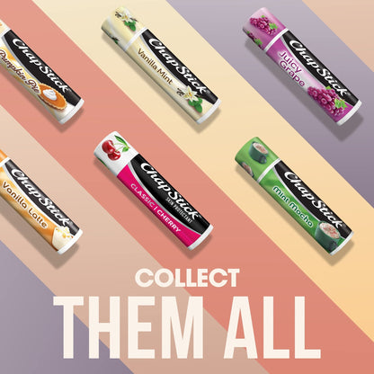 ChapStick Classic Skin Protectant Flavored Lip Balm Tube, Cherry Flavor, 0.15 Ounce (Pack of 3) - Maple Wellness Supplements