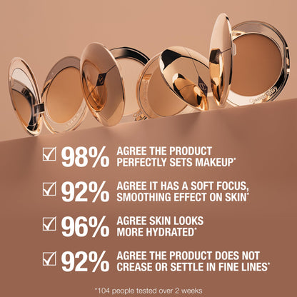 Charlotte Tilbury Airbrush Flawless Finish Setting Powder - Pore-Blurring Pressed Powder for Face Makeup to Minimize Shine with a Soft-Focus Finish - 1 Fair - Maple Wellness Supplements