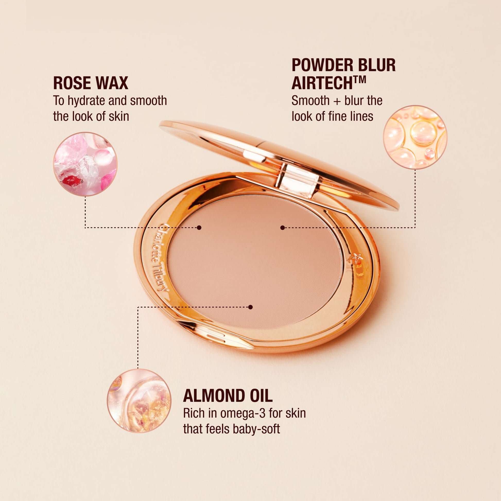Charlotte Tilbury Airbrush Flawless Finish Setting Powder - Pore-Blurring Pressed Powder for Face Makeup to Minimize Shine with a Soft-Focus Finish - 1 Fair - Maple Wellness Supplements