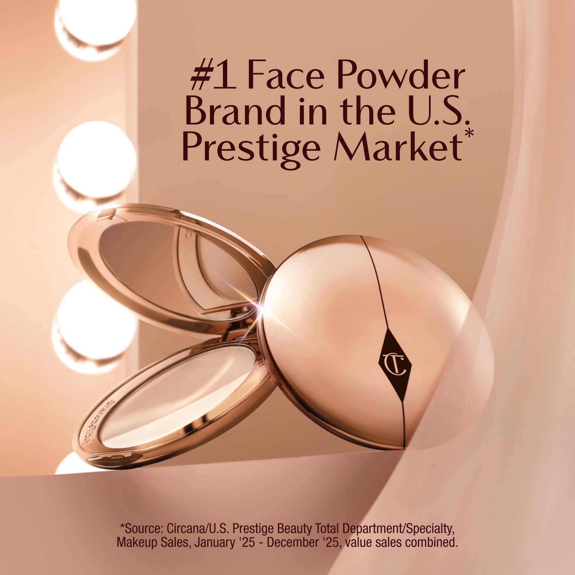 Charlotte Tilbury Airbrush Flawless Finish Setting Powder - Pore-Blurring Pressed Powder for Face Makeup to Minimize Shine with a Soft-Focus Finish - 1 Fair - Maple Wellness Supplements
