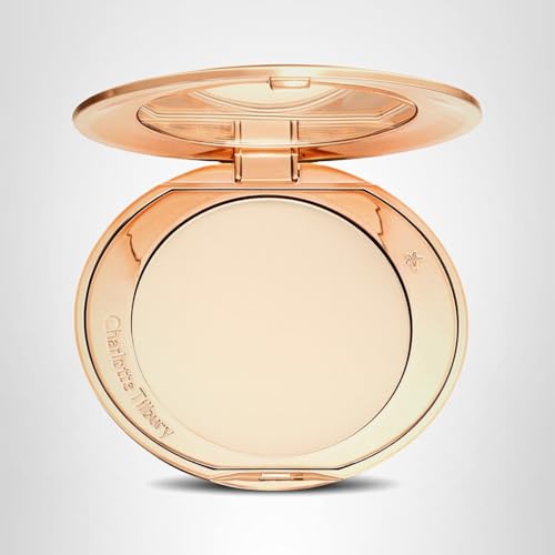 Charlotte Tilbury Airbrush Flawless Finish Setting Powder - Pore-Blurring Pressed Powder for Face Makeup to Minimize Shine with a Soft-Focus Finish - 1 Fair - Maple Wellness Supplements