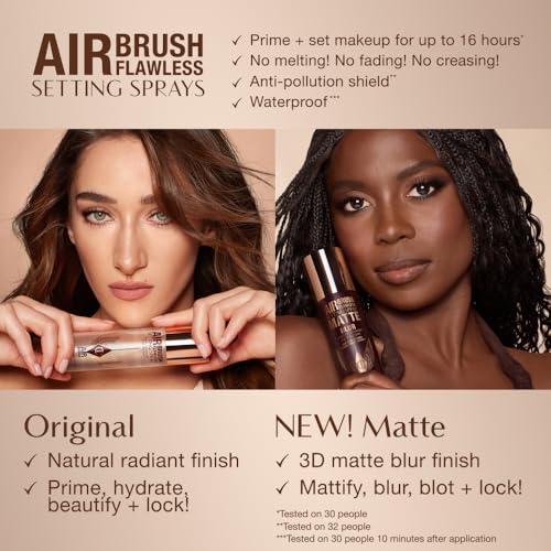 Charlotte Tilbury Airbrush Flawless Setting Spray - Ultra-Fine Hydrating Mist to Prime - Maple Wellness Supplements