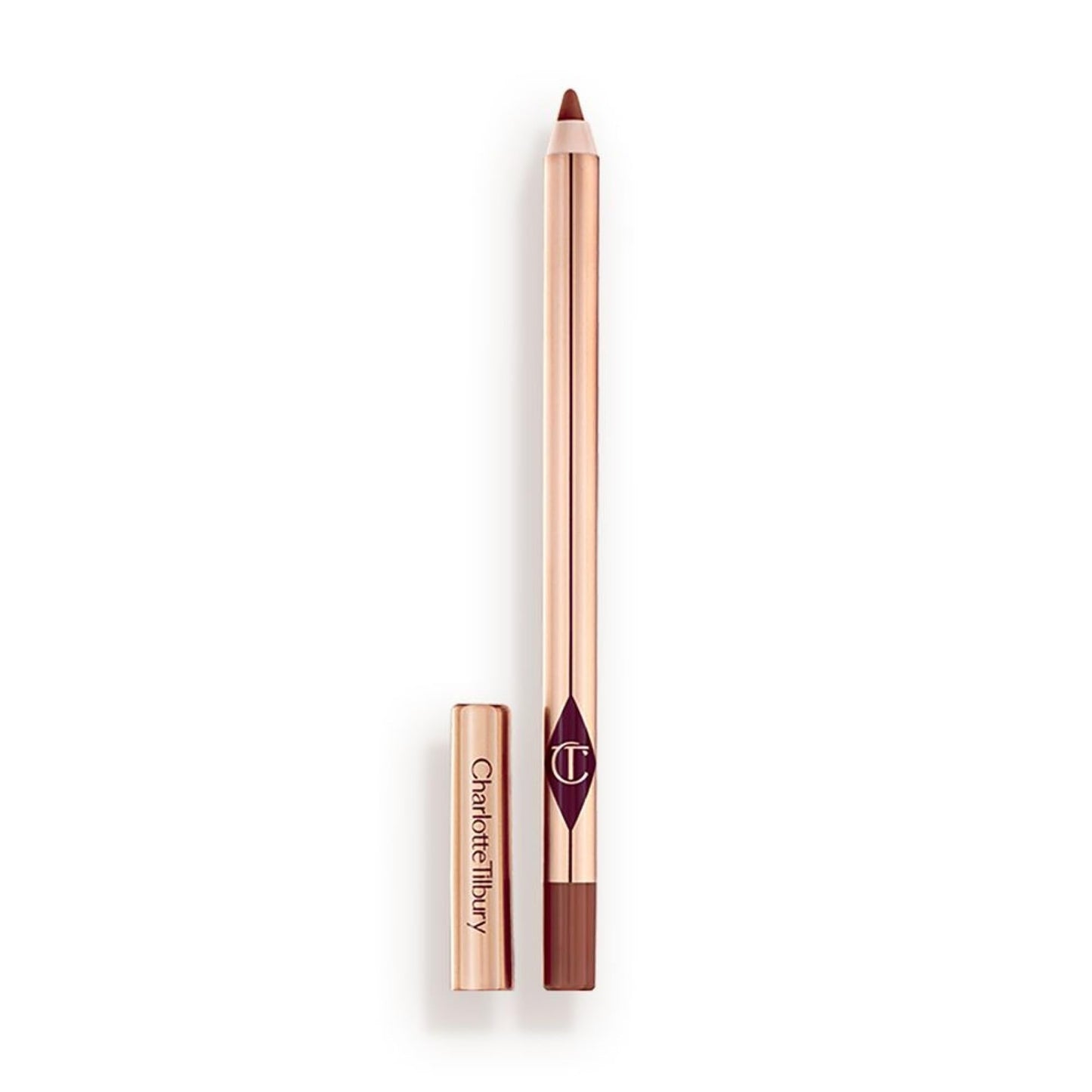 Charlotte Tilbury Lip Cheat Lip Liner Pencil - Gives Lips a Fuller-Looking, Defined Pout - Enriched with Jojoba Oil & Hyaluronic Acid - Waterproof, Smudge-Proof & Transfer-Proof - Foxy Brown - Maple Wellness Supplements