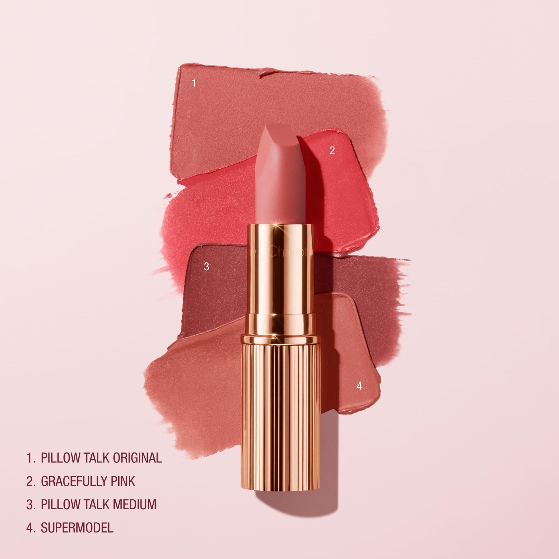 Charlotte Tilbury Matte Revolution Lipstick - Long Lasting, Matte Lipstick with Buildable Color & Lip-Loving Ingredients - Creamy, Easy to Blend Formula - Pillow Talk Original - Maple Wellness Supplements