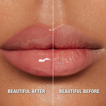 Charlotte Tilbury Pillow Talk Plumpgasm Lip Gloss - Hydrating Lip Plumper with Hyaluronic Acid & Plumpgasm Heat + Ice Technology for Juicy, Glossy Fullness - Fair/Medium - Maple Wellness Supplements