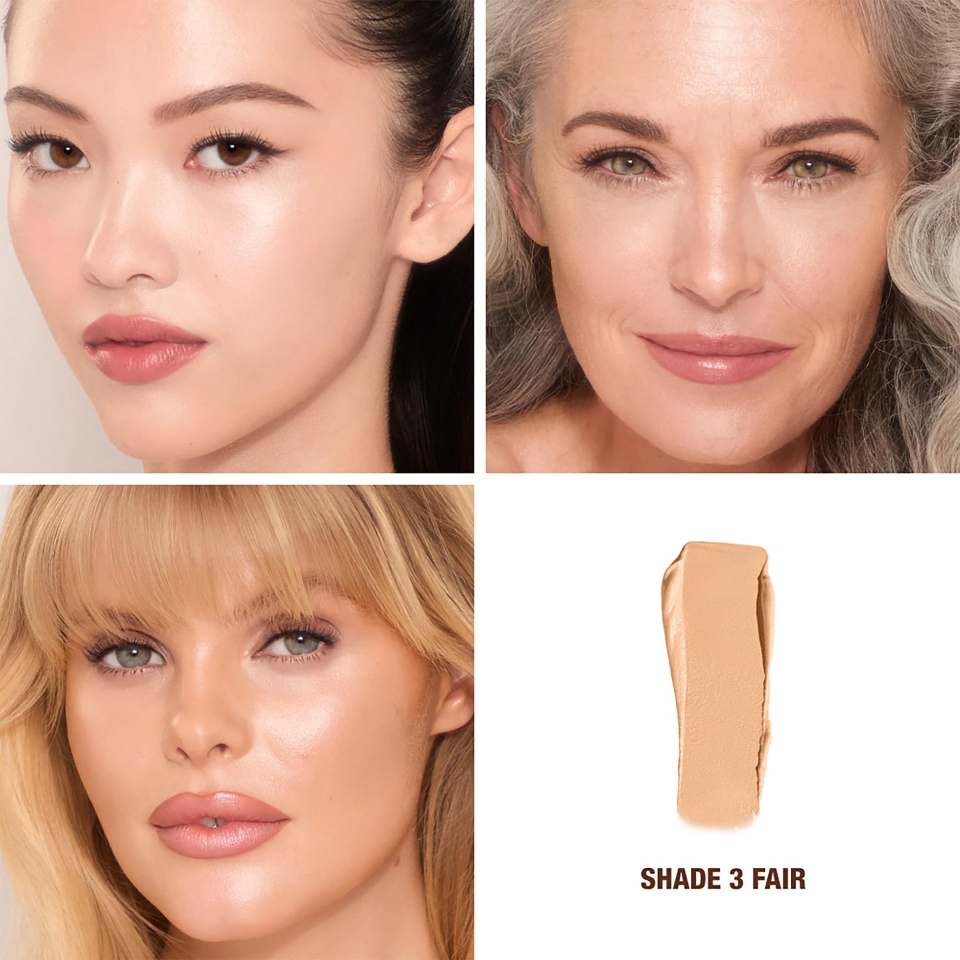 Charlotte Tilbury Unreal Skin Tint & Sheer Glow Hydrating Foundation Stick - Cream Foundation Makeup with Sheer-to-Light Coverage & a Buildable Formula - Blurring, Smoothing & Nourishing - 3 Fair - Maple Wellness Supplements