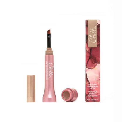 Chella Eyebrow Cream, Tantalizing Taupe - Vegan, Cruelty Free, Paraben Free, Gluten Free Eyebrow Pomade Makeup - Long Wearing, Velvet Consistency, Water Proof - Maple Wellness Supplements