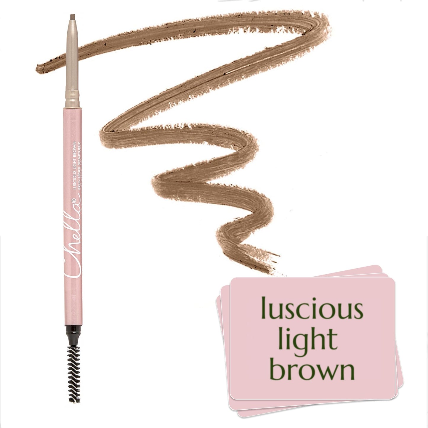 Chella Eyebrow Pencil – Easy-to-Use Brow Definer for Shaping, Filling & Blending – Long-Wear Light brown Eyebrow Pencils for Women with Precise Tip (Light Brown) - Maple Wellness Supplements