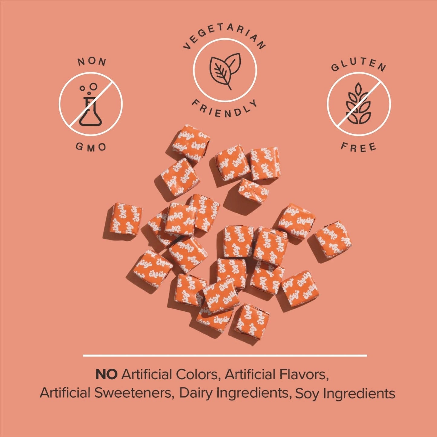 Chewsy Kids’ Multivitamin, Delicious Candy-Style Daily Vitamin Chews + Probiotics + Superfoods, Wild Berry Flavor Chewable Fruity Supplement Chews - Maple Wellness Supplements