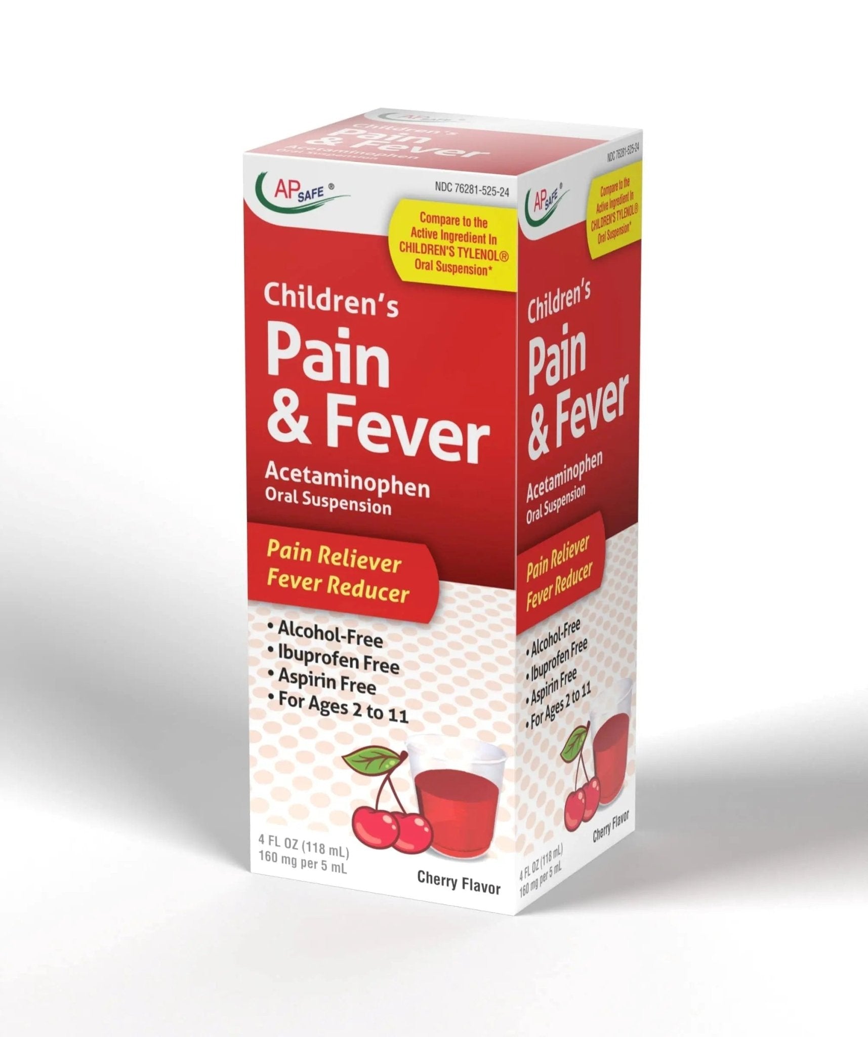Children's Pain & Fever Acetaminophen Oral Suspension - Maple Wellness Supplements