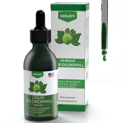 Chlorophyll Liquid Drops - 100% Natural Energy Booster and Immune Support - Internal Deodorant and Detox - Altitude Sickness Relief - Fast Absorption - Maple Wellness Supplements
