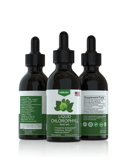 Chlorophyll Liquid Drops - 100% Natural Energy Booster and Immune Support - Internal Deodorant and Detox - Altitude Sickness Relief - Fast Absorption - Maple Wellness Supplements