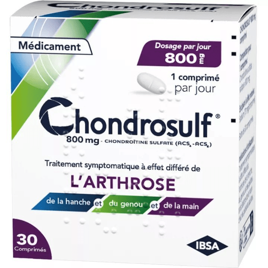 Chondrosulf 800 Mg 30 Tablets IBSA - Maple Wellness Supplements
