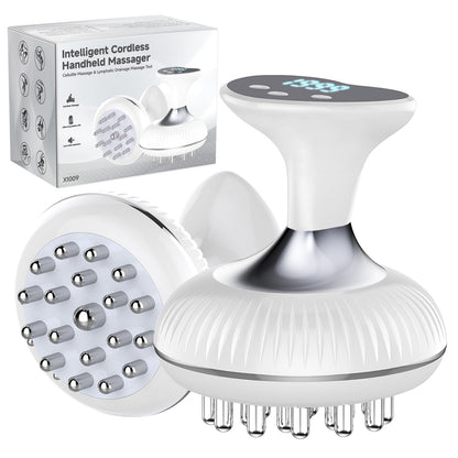 Choufaly Lymphatic Drainage Massager & Anti Cellulite Massage Tool, Helps Reduce Stretch Marks & Cellulite, for Legs, Arms & Belly, Body Sculpting Machine with Microcurrent & Light & Heat & Vibration - Maple Wellness Supplements