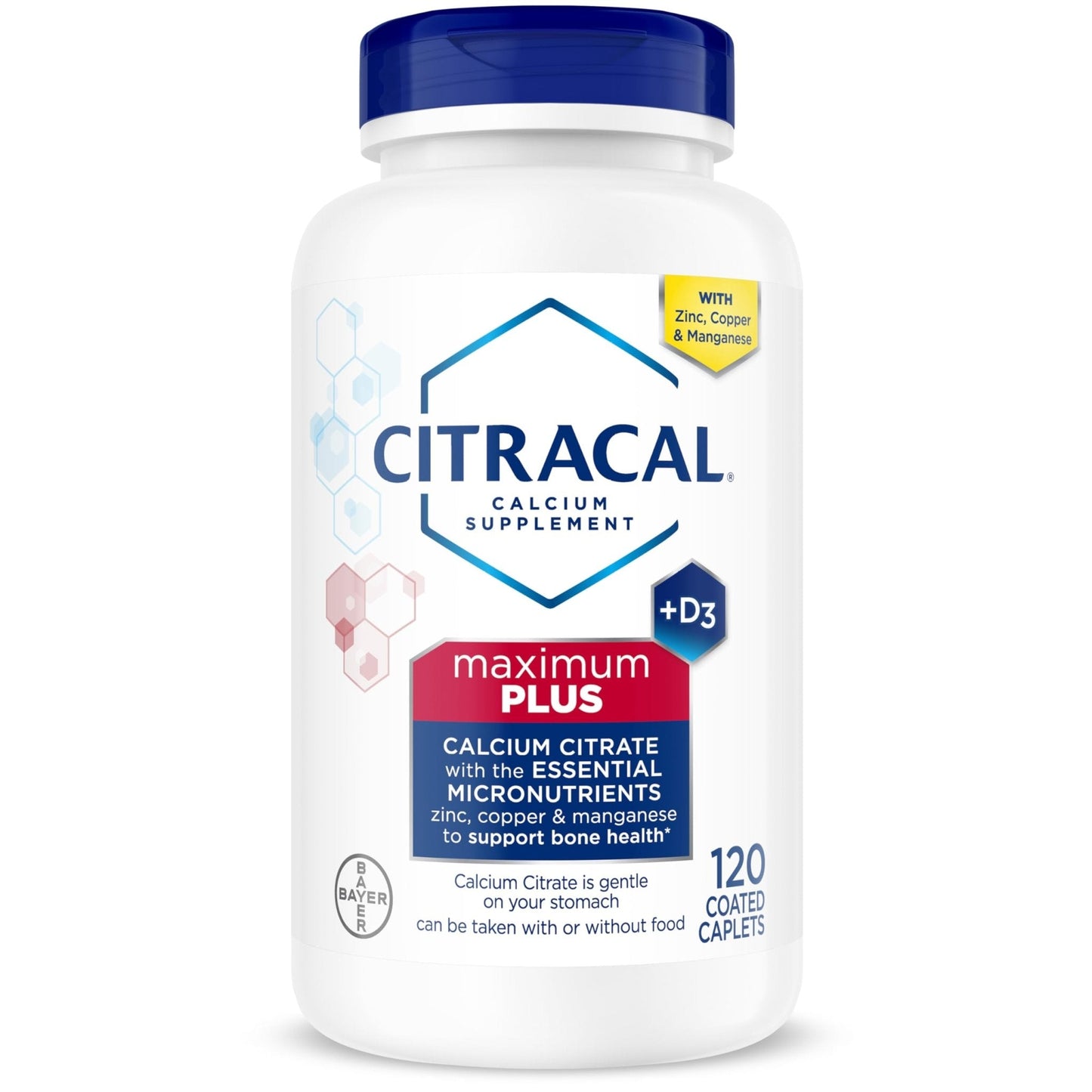 Citracal Maximum Plus Calcium Supplement - Calcium Citrate with Vitamin D3, Zinc, & Essential Minerals for Bone Health Support - Maple Wellness Supplements