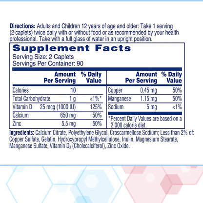 Citracal Maximum Plus Calcium Supplement - Calcium Citrate with Vitamin D3, Zinc, & Essential Minerals for Bone Health Support, Ages 12+ - Maple Wellness Supplements