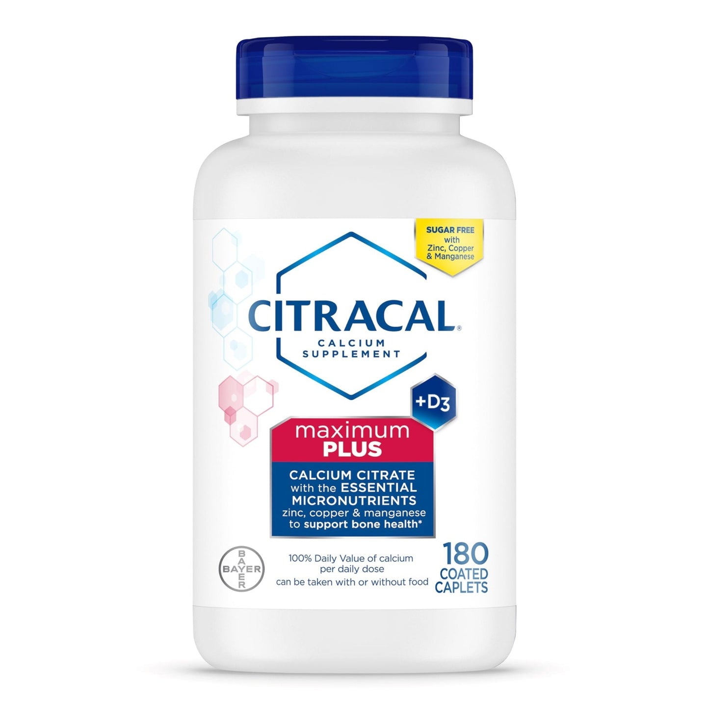 Citracal Maximum Plus Calcium Supplement - Calcium Citrate with Vitamin D3, Zinc, & Essential Minerals for Bone Health Support, Ages 12+ - Maple Wellness Supplements
