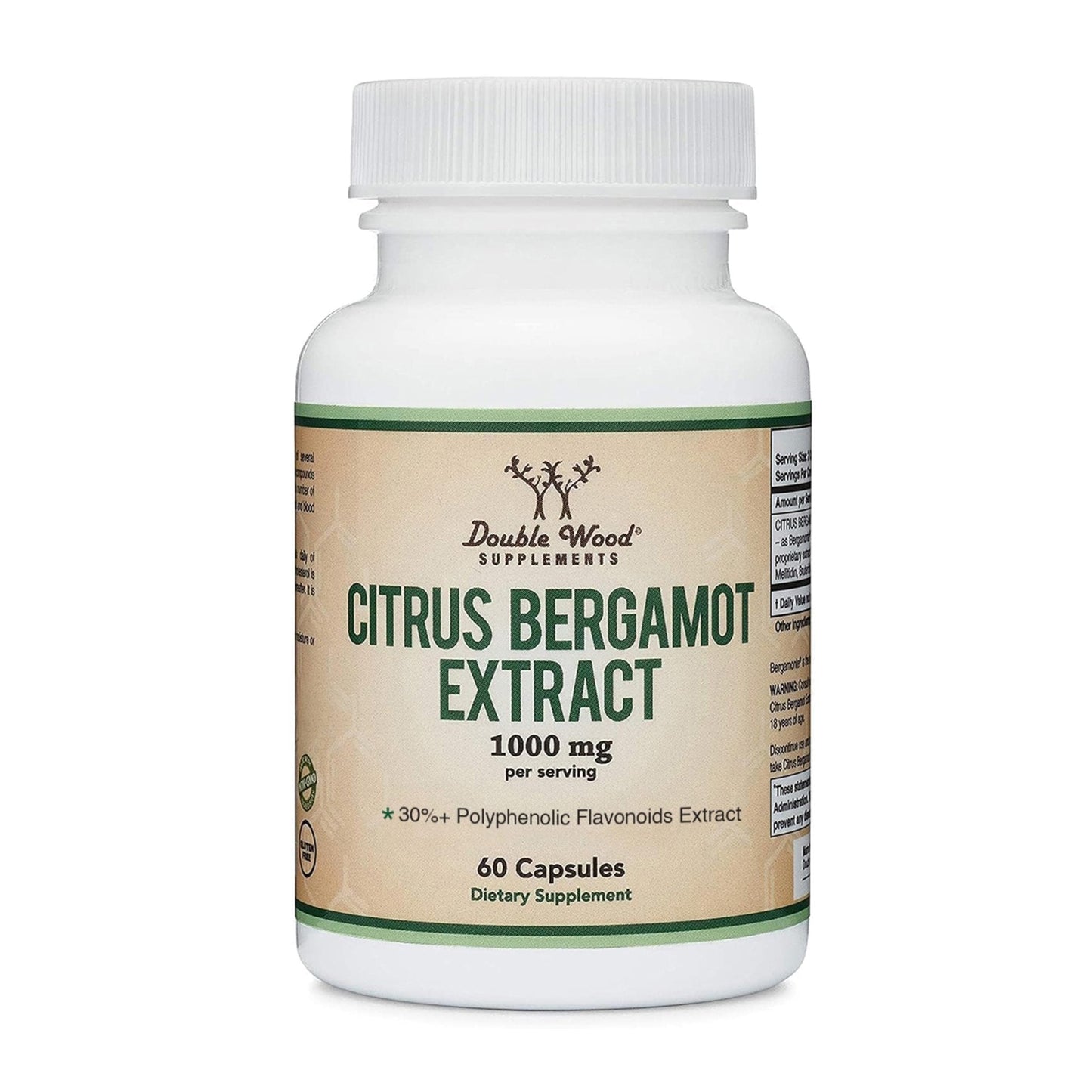 Citrus Bergamot Supplement, 1000mg, 60 Capsules - Supports Healthy Cholesterol & Triglyceride Levels - 1,000mg Servings - Maple Wellness Supplements