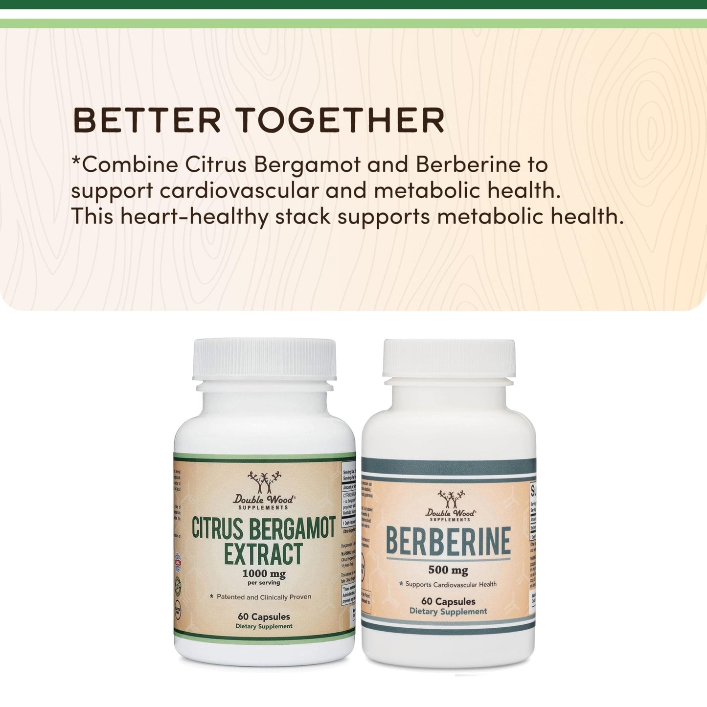 Citrus Bergamot Supplement, 1000mg, 60 Capsules - Supports Healthy Cholesterol & Triglyceride Levels - 1,000mg Servings - Maple Wellness Supplements