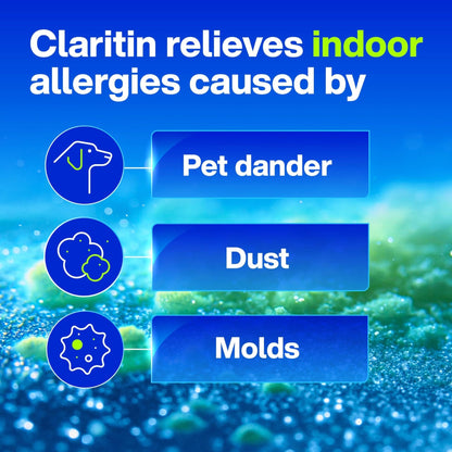 Claritin 24 HR Non Drowsy Allergy Medicine, Loratadine antihistamine tablets, 10 Ct - Maple Wellness Supplements