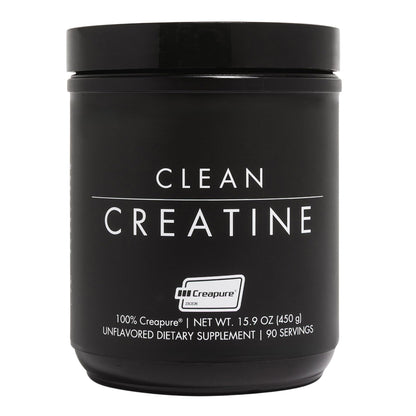 CLEAN Creatine - 100% Creapure® Creatine Monohydrate Powder for Muscle Health, Performance and Cognitive Support | 3rd Party Certified by NSF | 90 Servings | Unflavored | Vegan, Keto, and Gluten-Free - Maple Wellness Supplements