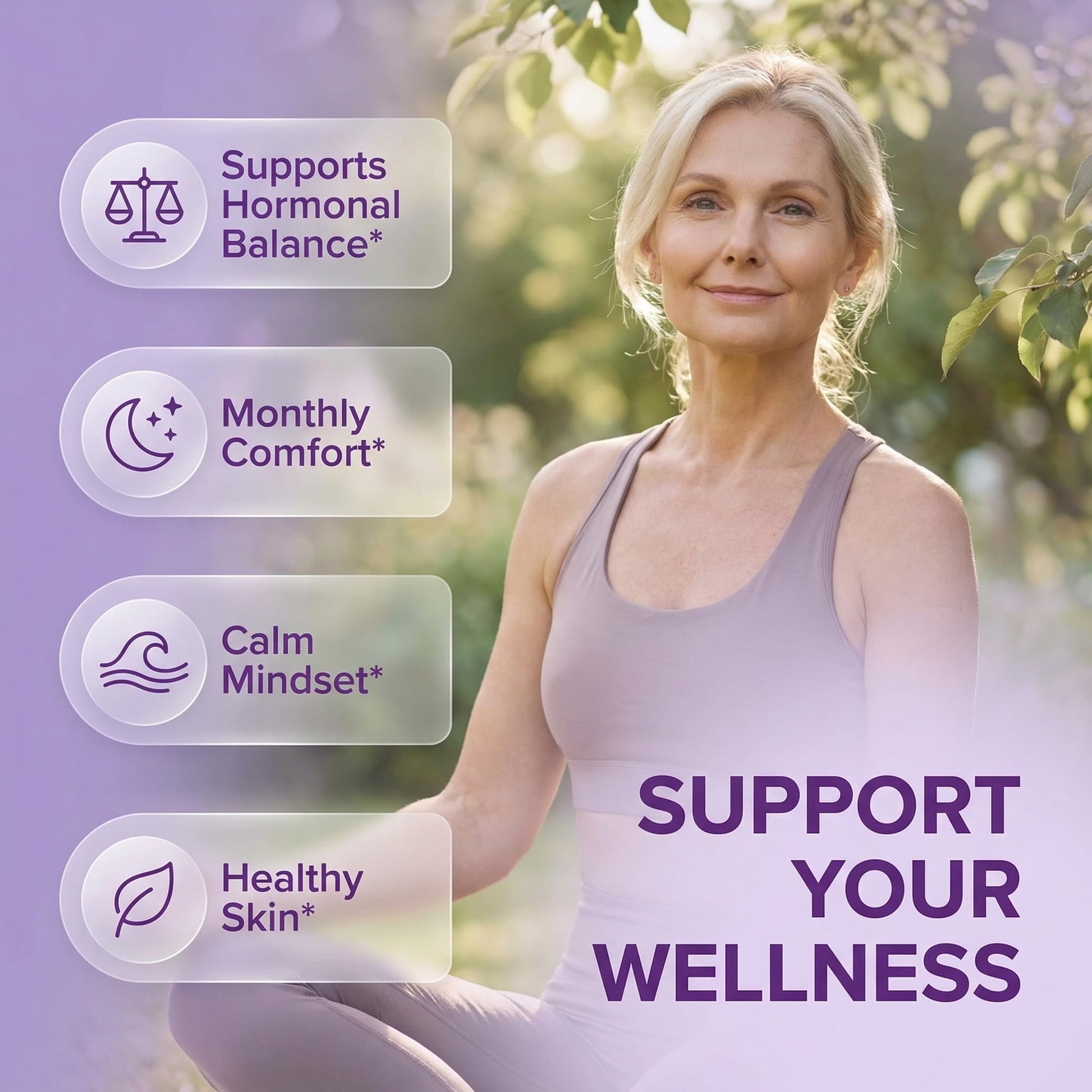 Clean Nutra Wild Yam Root Capsules with Red Clover Black Cohosh Evening Primrose Oil Chasteberry Dong Quai DIM Ashwagandha Grape Seed Extract Milk Thistle Lemon Balm - Maple Wellness Supplements