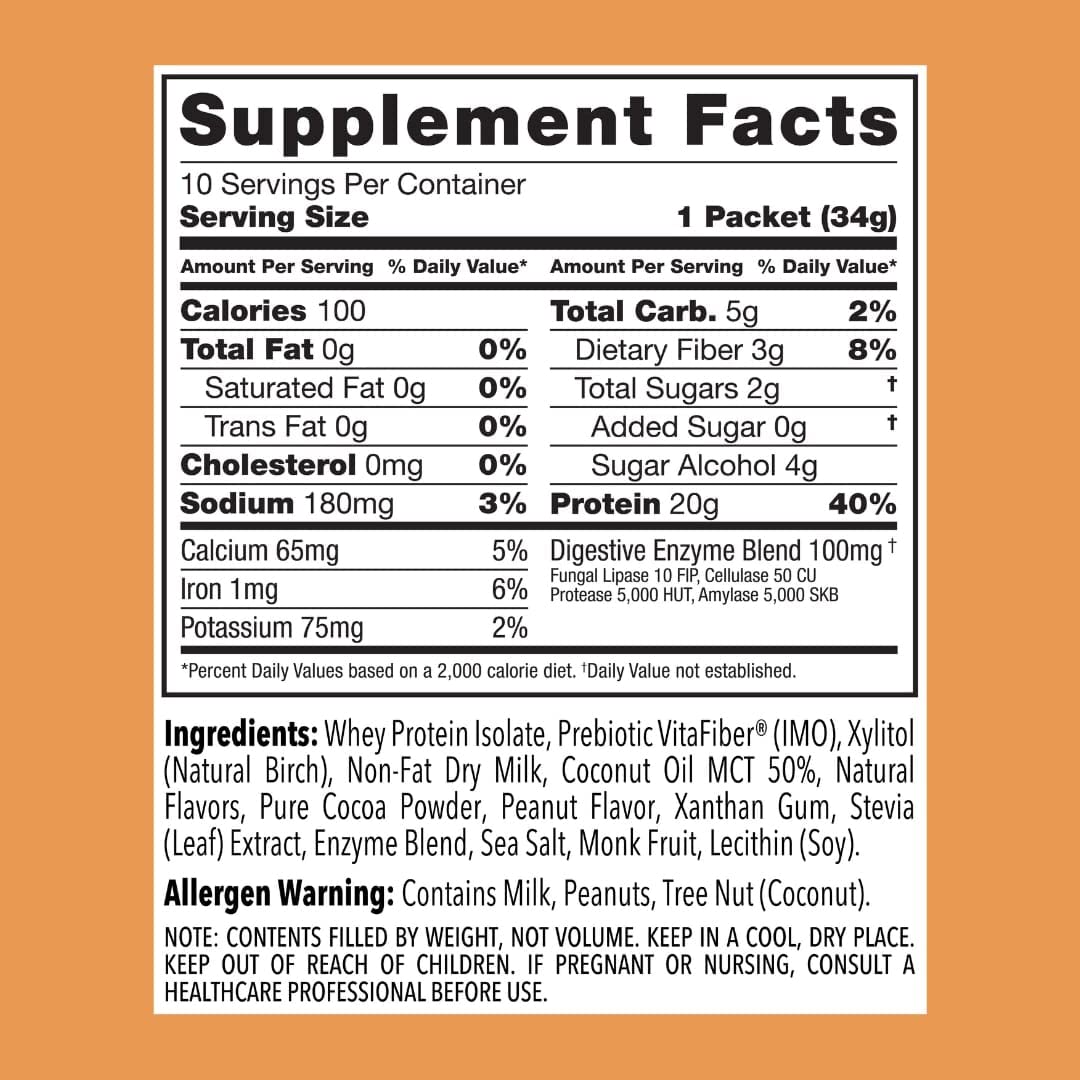 Clean Simple Eats Chocolate Peanut Butter Whey Protein Powder, Natural Sweetened - Maple Wellness Supplements