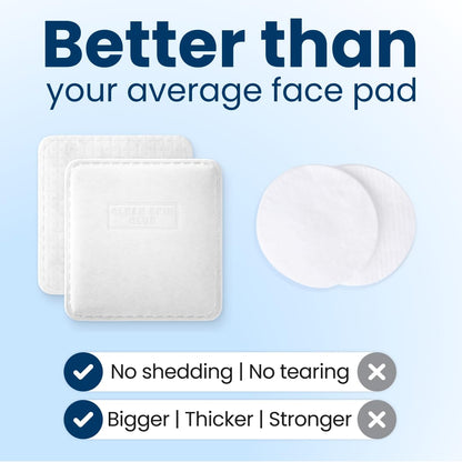 Clean Skin Club Clean² Pads 2.0 [NEW & Improved Edges] Guaranteed Not to Shed & Tear, Unique Triple Layers, Textured Side & Ultra Soft Side - Maple Wellness Supplements