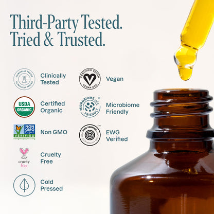 Cliganic Organic Jojoba Oil, 100% Pure (4oz) | Moisturizing for Face, Hair, Skin & Nails - Maple Wellness Supplements