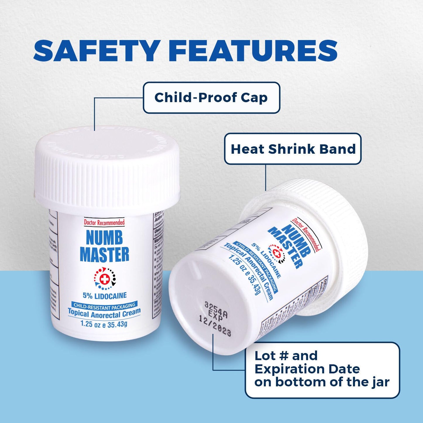 Clinical Resolution Numb Master 5% Lidocaine Cream Fast-Acting OTC anesthetic for Pain, Itch, Burns & Hemorrhoids with Vitamin E & Aloe for Soothing Relief Maximum Strength 4.2 Ounce - Maple Wellness Supplements