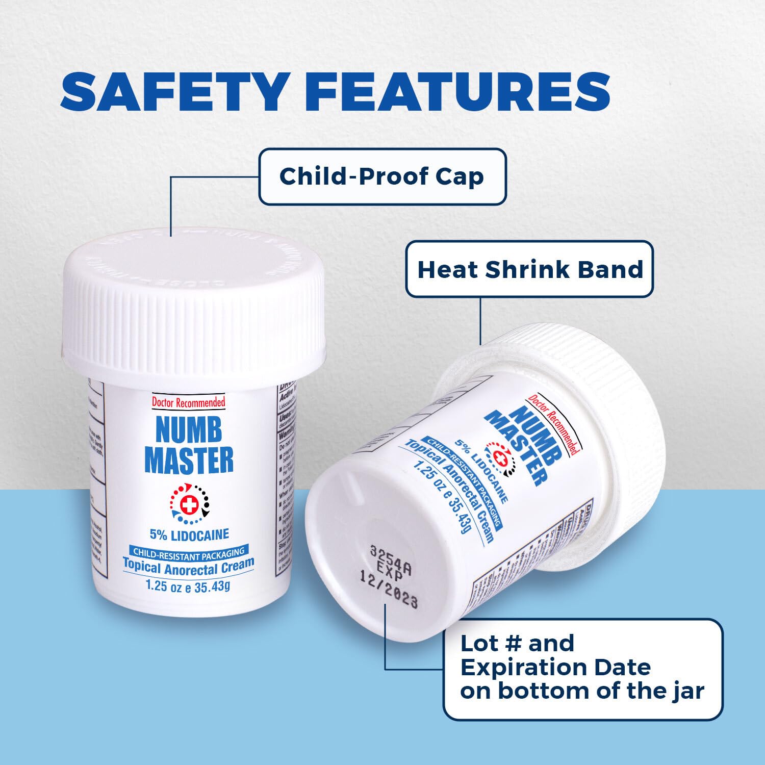 Clinical Resolution Numb Master 5% Lidocaine Cream Fast-Acting OTC anesthetic for Pain, Itch, Burns & Hemorrhoids with Vitamin E & Aloe for Soothing Relief Maximum Strength 4.2 Ounce - Maple Wellness Supplements