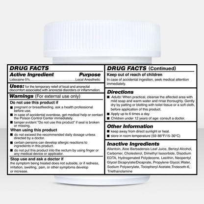 Clinical Resolution Numb Master 5% Lidocaine Cream Fast-Acting OTC anesthetic for Pain, Itch, Burns & Hemorrhoids with Vitamin E & Aloe for Soothing Relief Maximum Strength 4.2 Ounce - Maple Wellness Supplements