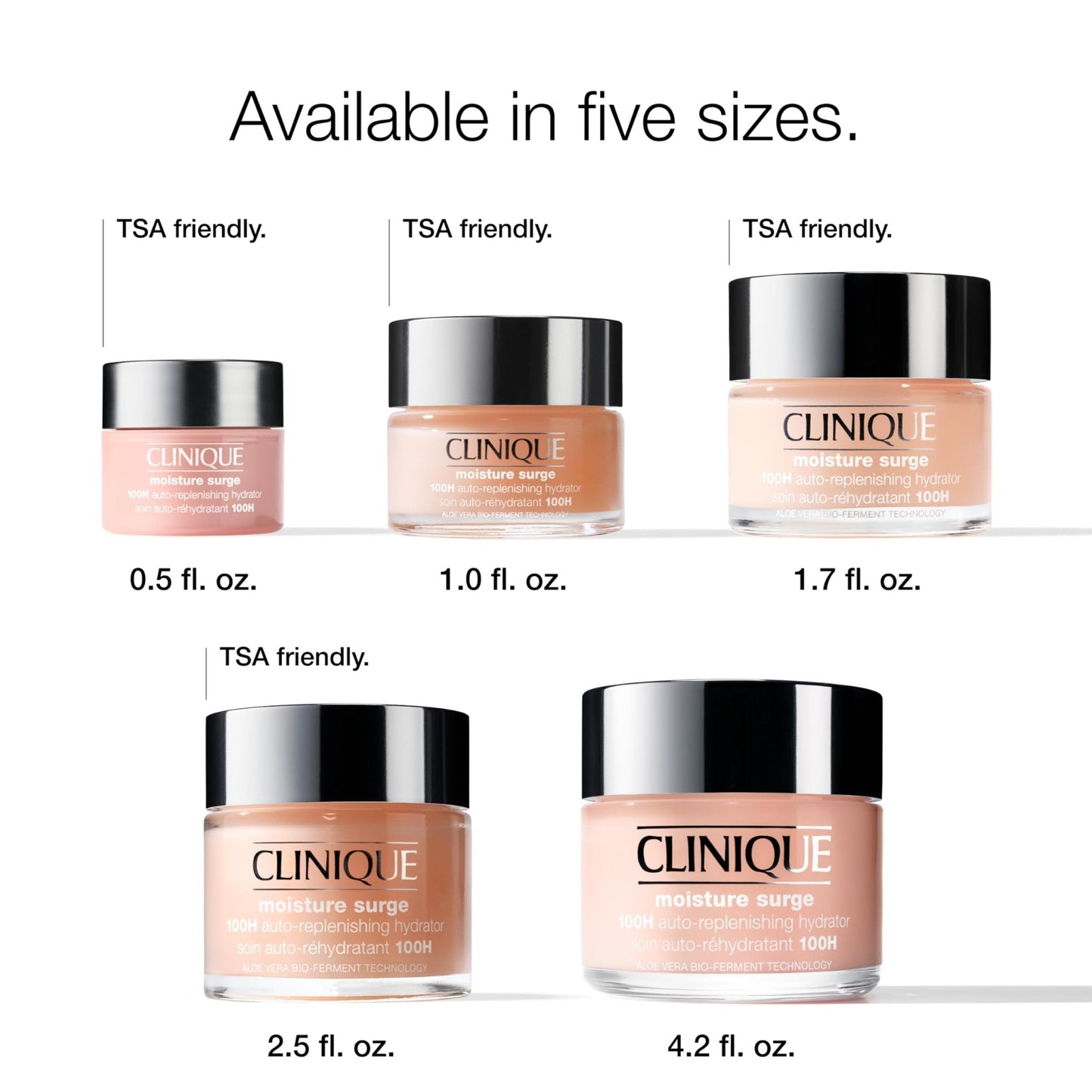 Clinique Moisture Surge 100H Auto-Replenishing Hydrator Oil Free Face Moisturizer | With Hyaluronic Acid, Aloe Bioferment and Vitamins C + E - Maple Wellness Supplements