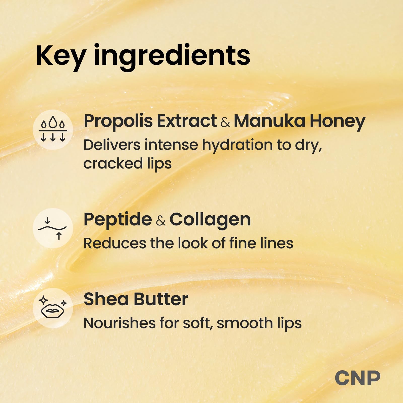 CNP Honey Lip Butter - Propolis Lipcerin™ 01 Original, Hydrating Overnight Manuka Lip Balm & Mask - Maple Wellness Supplements