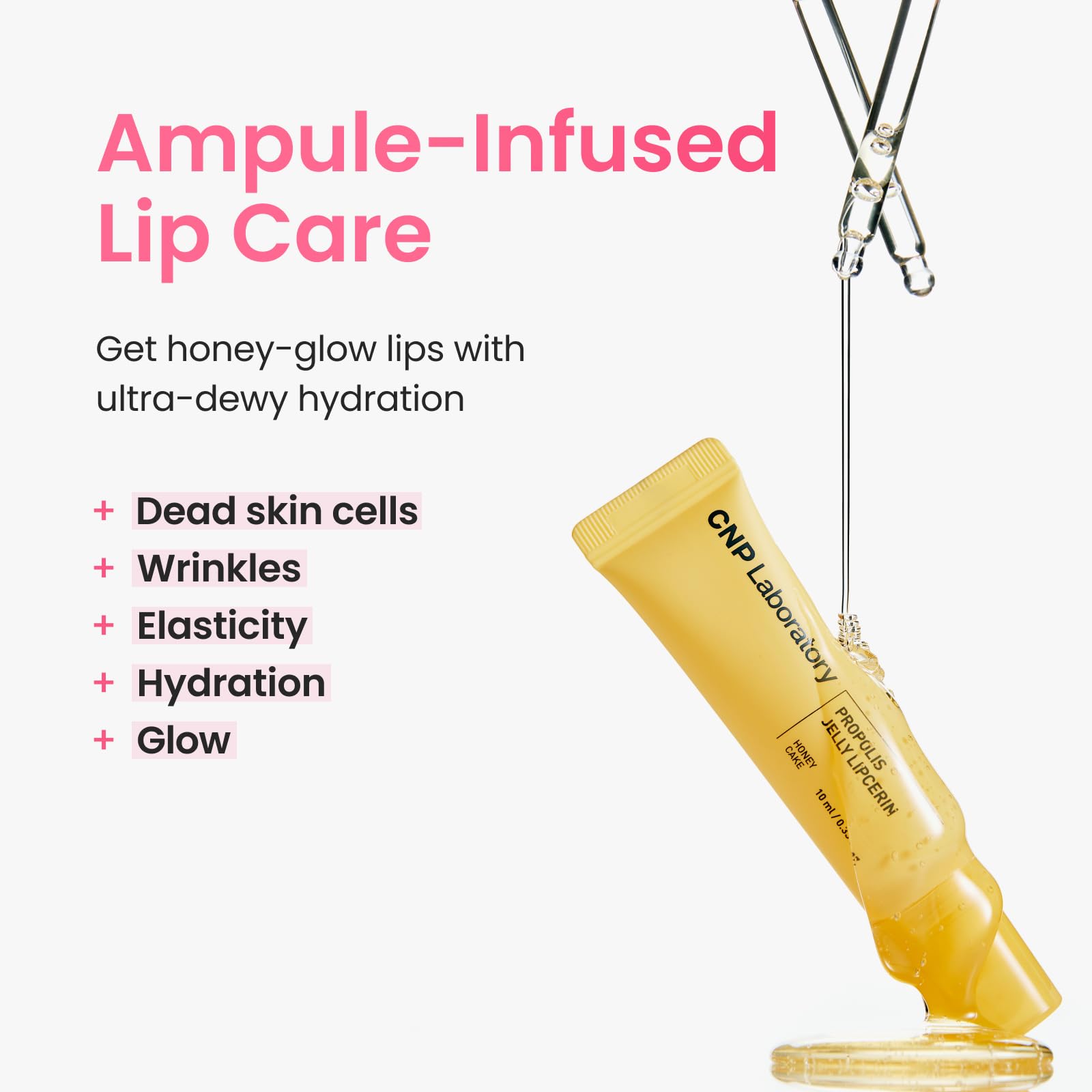 CNP Propolis Jelly Lipcerin™ - 01 Honey Cake, Hydrating Lip Balm & Gloss with Manuka Honey + Hyaluronic Acid, Stocking Stuffers, Gifts for Women, 0.3 fl.oz. - Maple Wellness Supplements