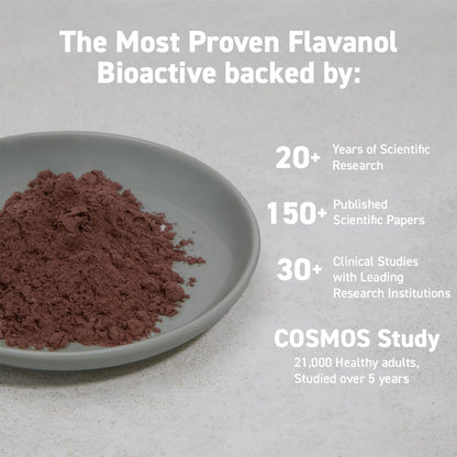 CocoaVia Cocoa Flavanols 500mg, High Flavanol Cocoa Powder, Support Heart and Brain Health, Boosts Nitric Oxide, Circulation, Preworkout, Travel-Friendly, Vegan, Dark Chocolate, 15 Single Serve Sticks - Maple Wellness Supplements