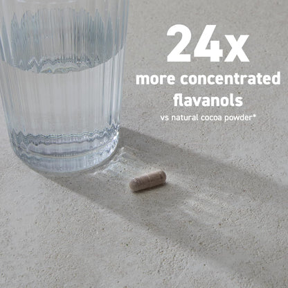 CocoaVia Memory & Focus Brain Supplement, 30 Day, Cocoa Flavanol Blend, Lutein, Added Caffeine for Boost. Improve Cognitive Function, Attention, Vegan & Plant Based, 30 Capsules - Maple Wellness Supplements