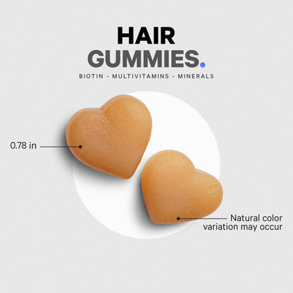Codeage Hair Gummies, Biotin 5000 mcg, Sugar Free Growth Gummy Vitamins A, C, B6, B12, D3, Zinc, Inositol Supplement - Maple Wellness Supplements