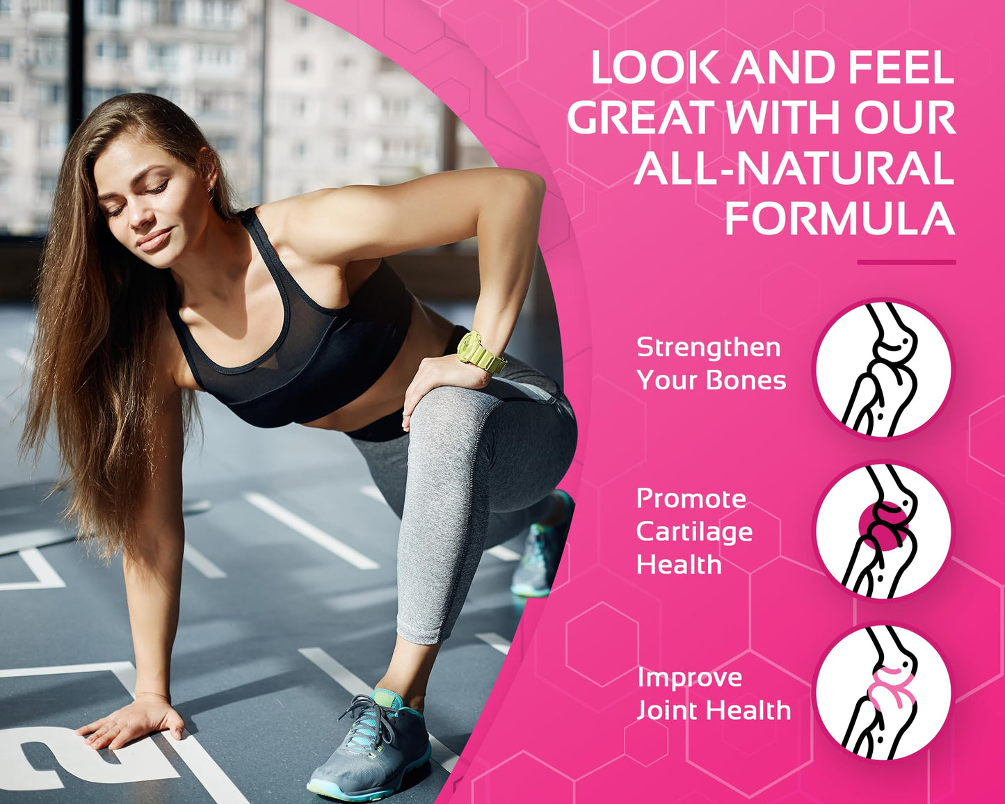CogniTune Multi Collagen Peptides for Women with Biotin, Hyaluronic Acid, Vitamin C - 5 Types I II III V X Colageno Hidrolizado - 2000mg Hair Skin Nails Joints Support - 120 Capsules - Maple Wellness Supplements