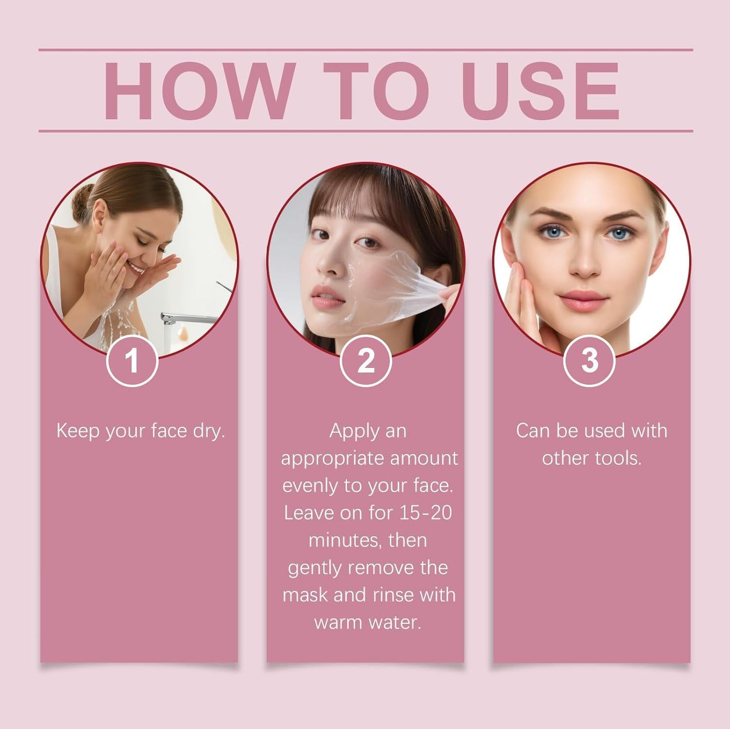 Collagen Night Wrapping Mask, Collagen Mask, Collagen Overnight Easy Peel Off Face Mask, Firming & Hydration Care, Reduce Fine Lines & Dullness, Suitable for All Skin Types(2.65 fl.oz) - Maple Wellness Supplements